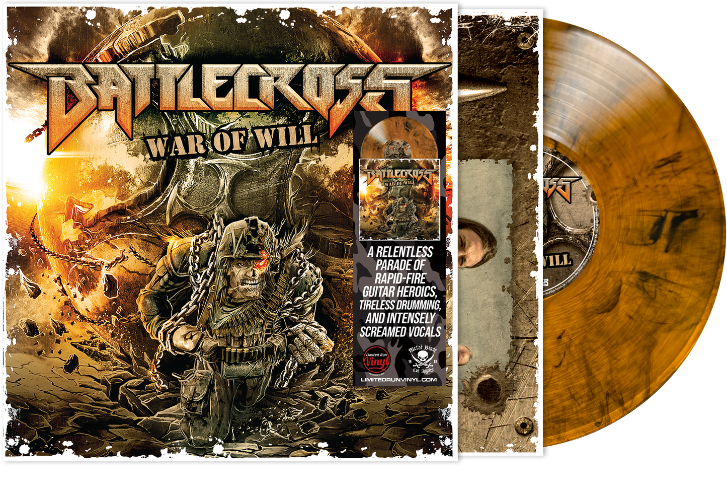 Battlecross - War of Will (Amber Wave Vinyl)
