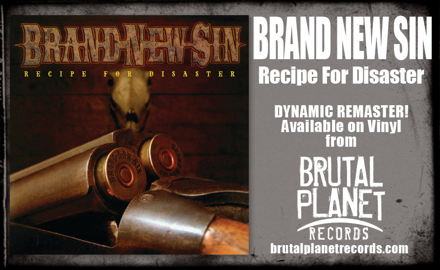 BRAND NEW SIN - RECIPE FOR DISASTER (*NEW-BERRYWINE VINYL, 2024, Brutal Planet) Heavy Hard Rock Metal w Southern Groove!