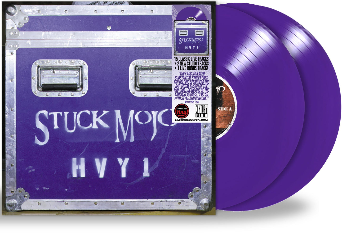 STUCK MOJO - HVY1 (*NEW 2-LP BLUE VINYL, 2023, Brutal Planet Records) Rap/Metal Front-runners - 17 track live w 3 bonus tracks!